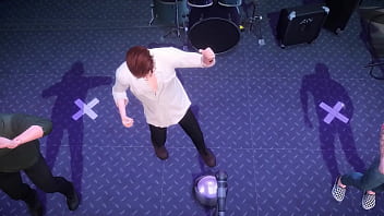 Two famous pop stars with a groupie