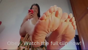 Foot lover's ignoring you with dusty soles in 4k