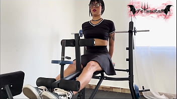 Masturbating in the gym