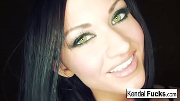 Hot babe touches herself