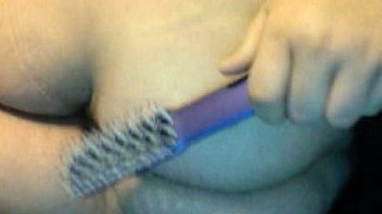 Britt gives herself a spanking