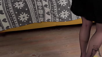 Ritzy rain squirt unleashed – from fingertips to huge black dildo slutty underwear and high heels