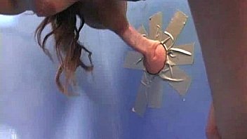 Ebony Hottie Milking Cocks In The Gloryhole 14 thumbnail