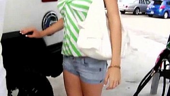 Desperate teen naked in public and fucks to pay rent 23