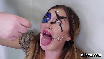 Delirious bitch gets her fuckholes opened and toughly poked