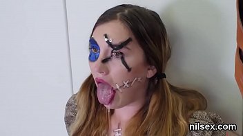 Delirious bitch gets her fuckholes opened and toughly poked