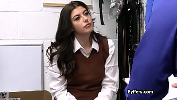 Feeling up brunette suspects amazing boobies