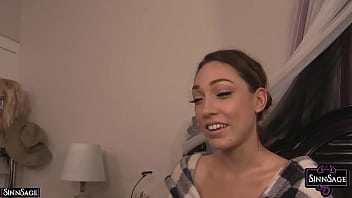 Brunette sinn sage uses a big cock to fuck with lily labeau