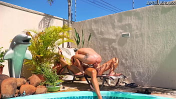 Pool day and they fuck me from my dirty ass to my mouth cum on my face so much load i swallow