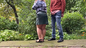 Please son in law cum on my leather skirt