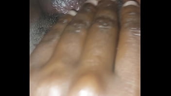 Neighbour opens her leg wide to receive black meat in her pussy