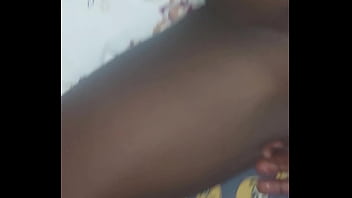 Neighbour opens her leg wide to receive black meat in her pussy