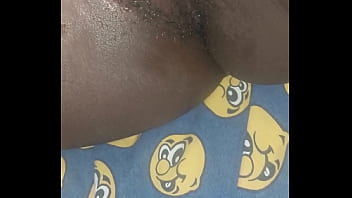 Neighbour opens her leg wide to receive black meat in her pussy