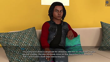 Step sisterly lust #29 18 year old black teen neighbor deepthroats my big white cock