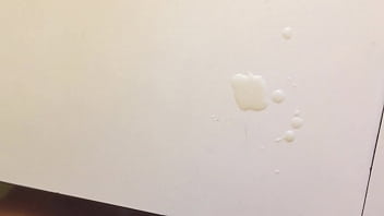 He licks up the jizz