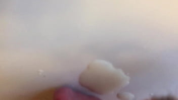 He licks up the jizz