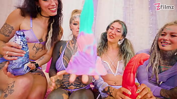 Squirt mayhem 5 girls squirting on each other anal dildos prolapse gapes atm