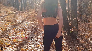 Nicky mist in the woods