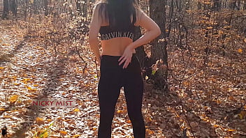 Nicky mist in the woods