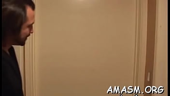 Astounding hottie gets body caressed