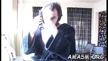 Astounding hottie gets body caressed