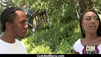 Ebony Chick Fucked Hard In Group Sex Action 22 thumbnail