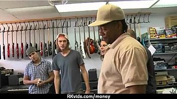 Sexy natural chick trades cash for some rough sex 20