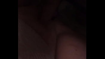 Teaseing her pussy with my dick