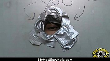 Black babe suck in a gloryhole 5