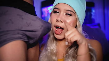 Cock thirsty college girl enjoys sucking cocks live for you