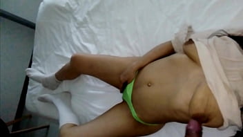 Thong with semen dirty girl