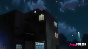 A nymphomaniac with huge tits enjoys sex at a beach house