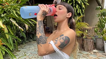 My next door neighbor spies on me while i masturbate and play on the second floor window