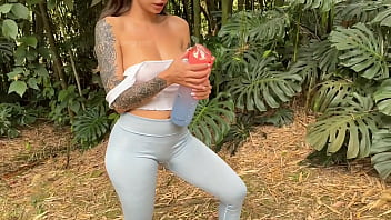 My next door neighbor spies on me while i masturbate and play on the second floor window