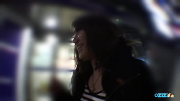 A charming girl is taken out