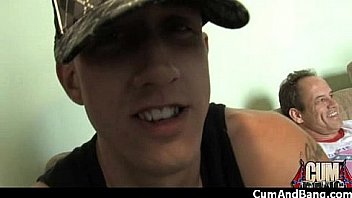 Black girl sucks many white cocks in redneck group 15