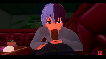 My Hero Academia Yaoi Shoto Blowjob And Handjob A Man While Idorimidoriya And Bakugo Showing thumbnail