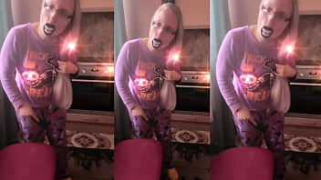 Asmr hair brush to ponytail