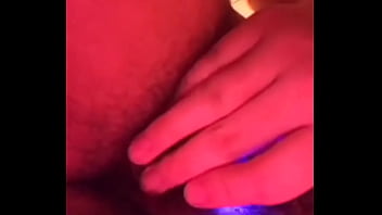 My local friend playing with her toy in the shower