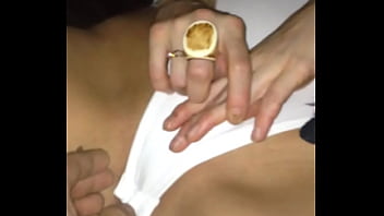 Spreading girlfriends wet pussy