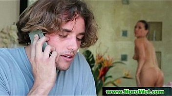 Blonde babe gives nuru massage 14