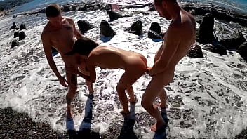 Pick up dp outdoor anal fuck katty west on sea