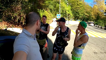 Pick up dp outdoor anal fuck katty west on sea