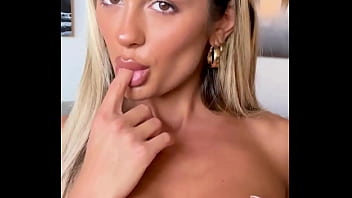 Petite brunette gets naked for tiktok