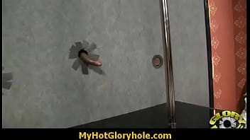Gloryhole cock licking and sucking interracial 24