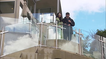 Beauty brunette milf mom fucked in her home