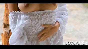 Horny teen fills bawdy cleft with toys