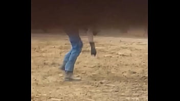 My step son first time riding a bull and going for round 2