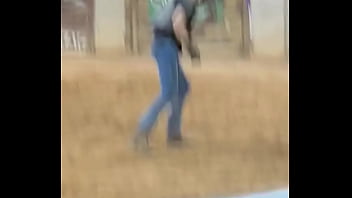 My step son first time riding a bull and going for round 2