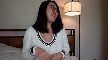 Shy nerdy asian girlfriend tofu is a secret nympho